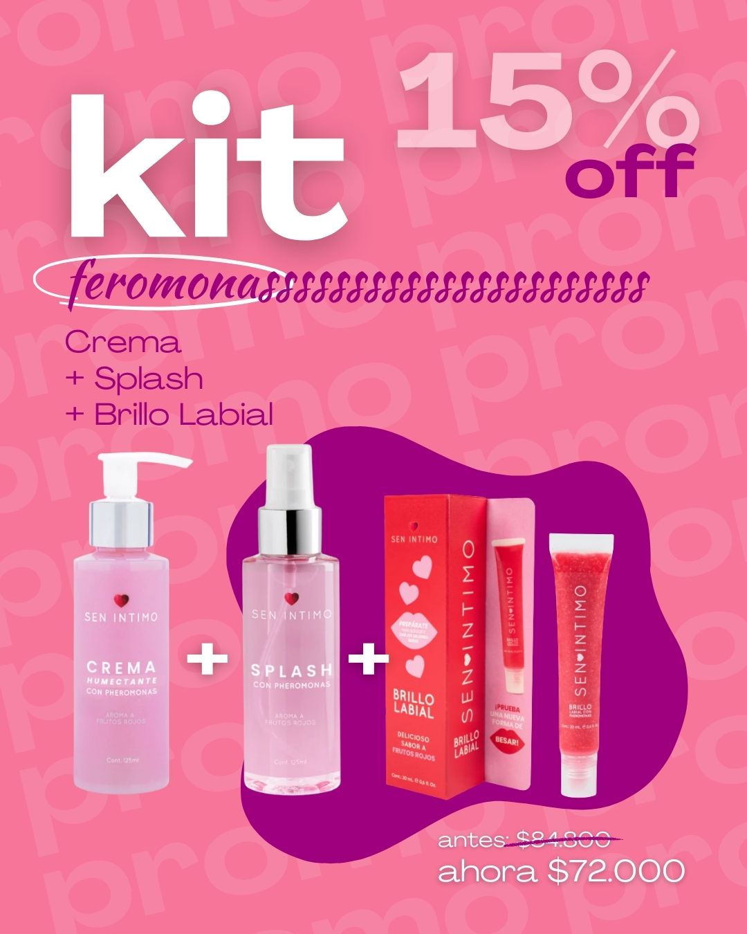 Kit Feromonas Dulce Tentación