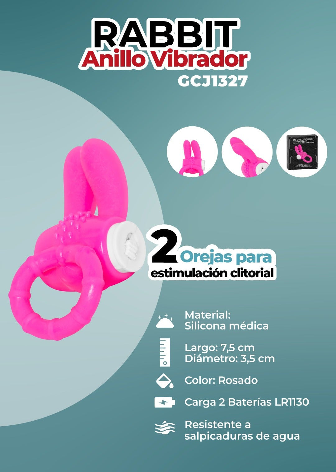 Anillo Rabbit Vibrating