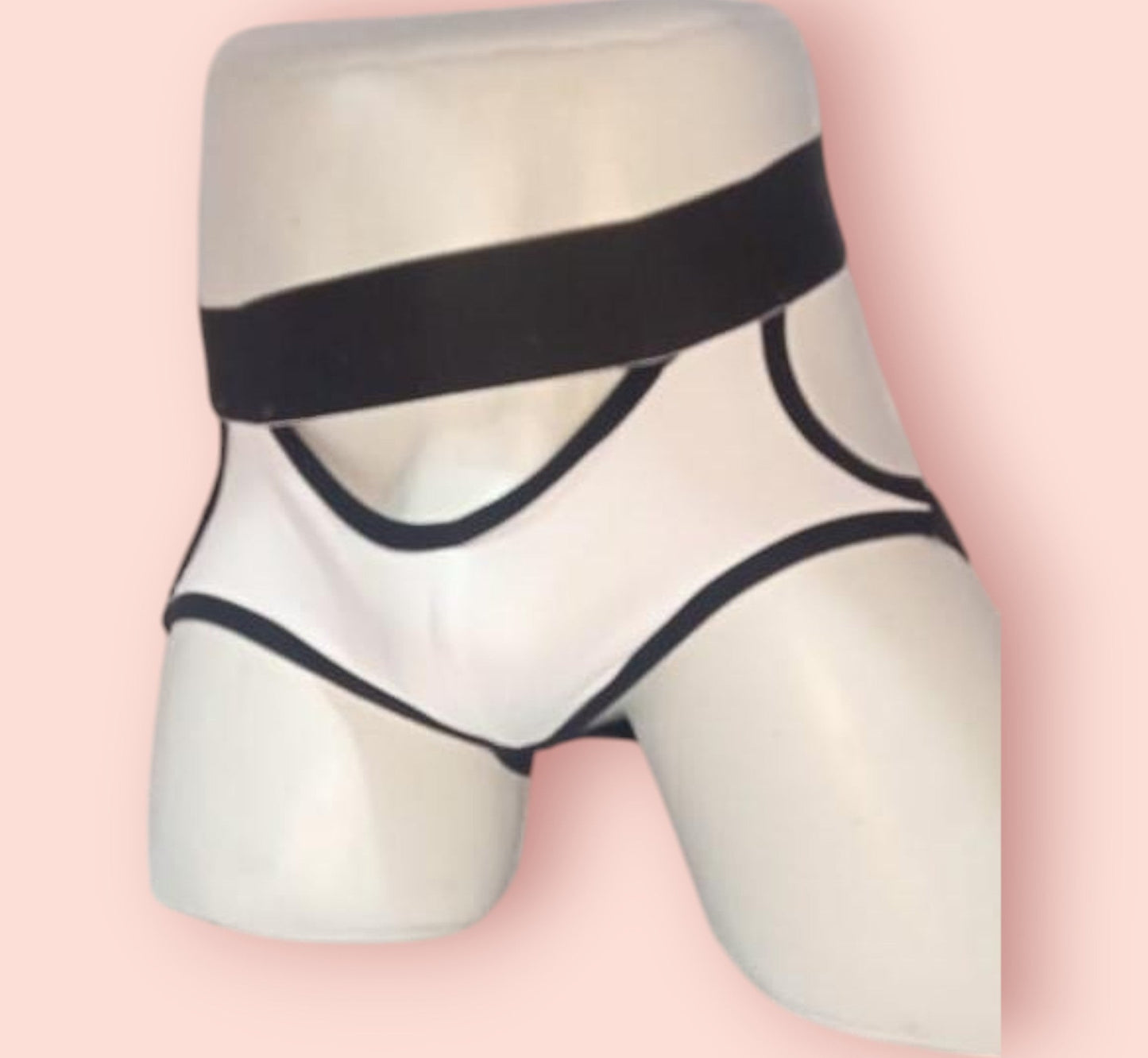 Suspensorio Cedrus Blanco/Negro Talla L