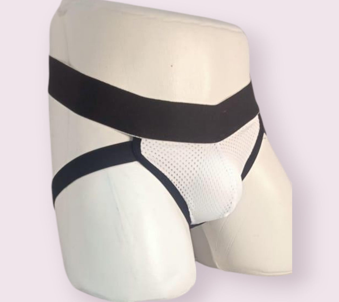 Suspensorio Cedrus Blanco/Negro Talla L