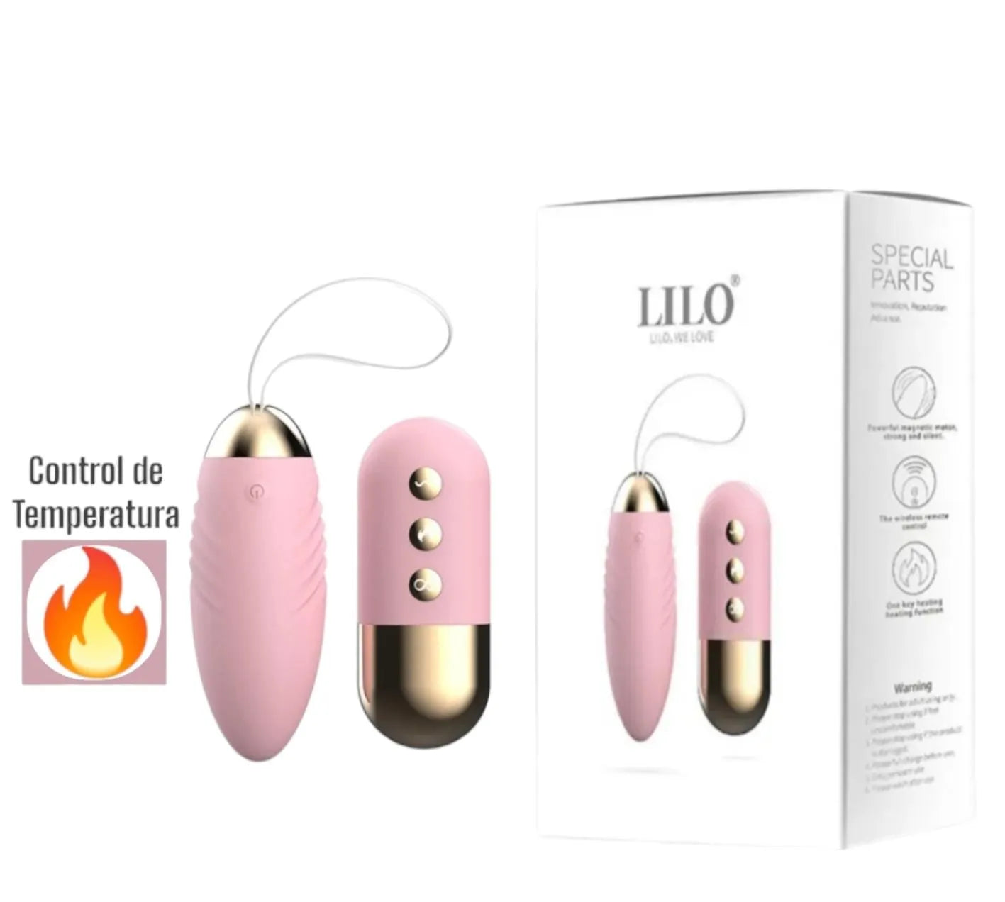 Huevo Vibrador Horn con Calefaccion Lilo