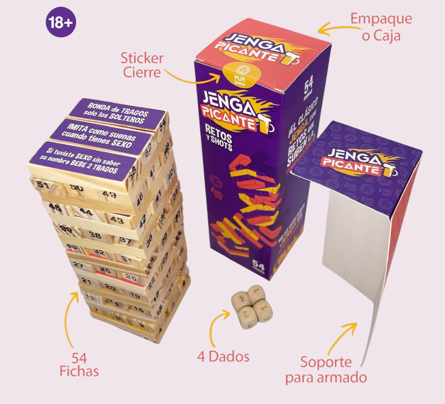 Juego Jenga Sex Grupal