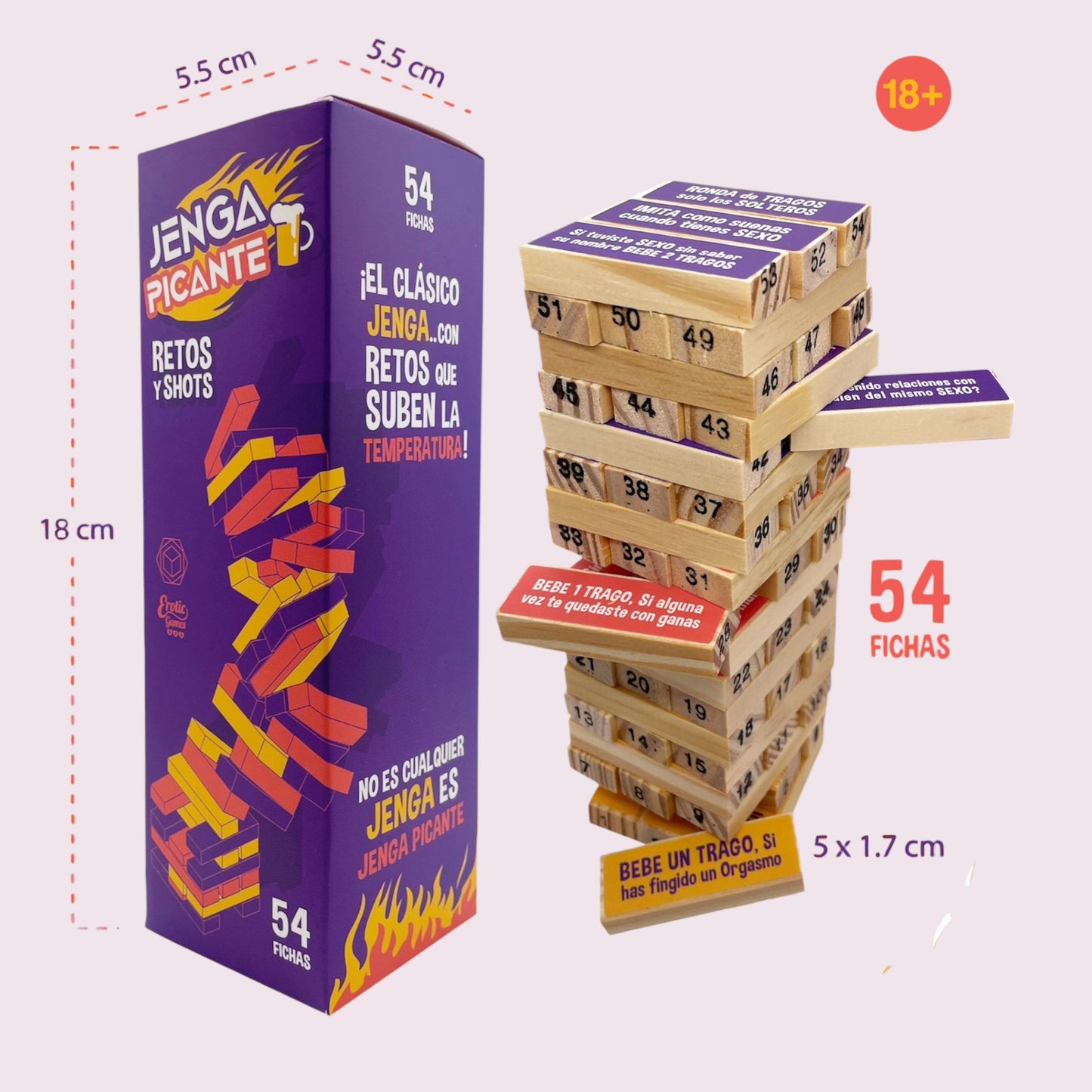 Juego Jenga Sex Grupal