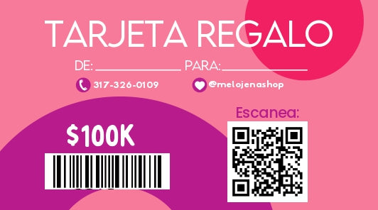Tarjeta de regalo 100mil