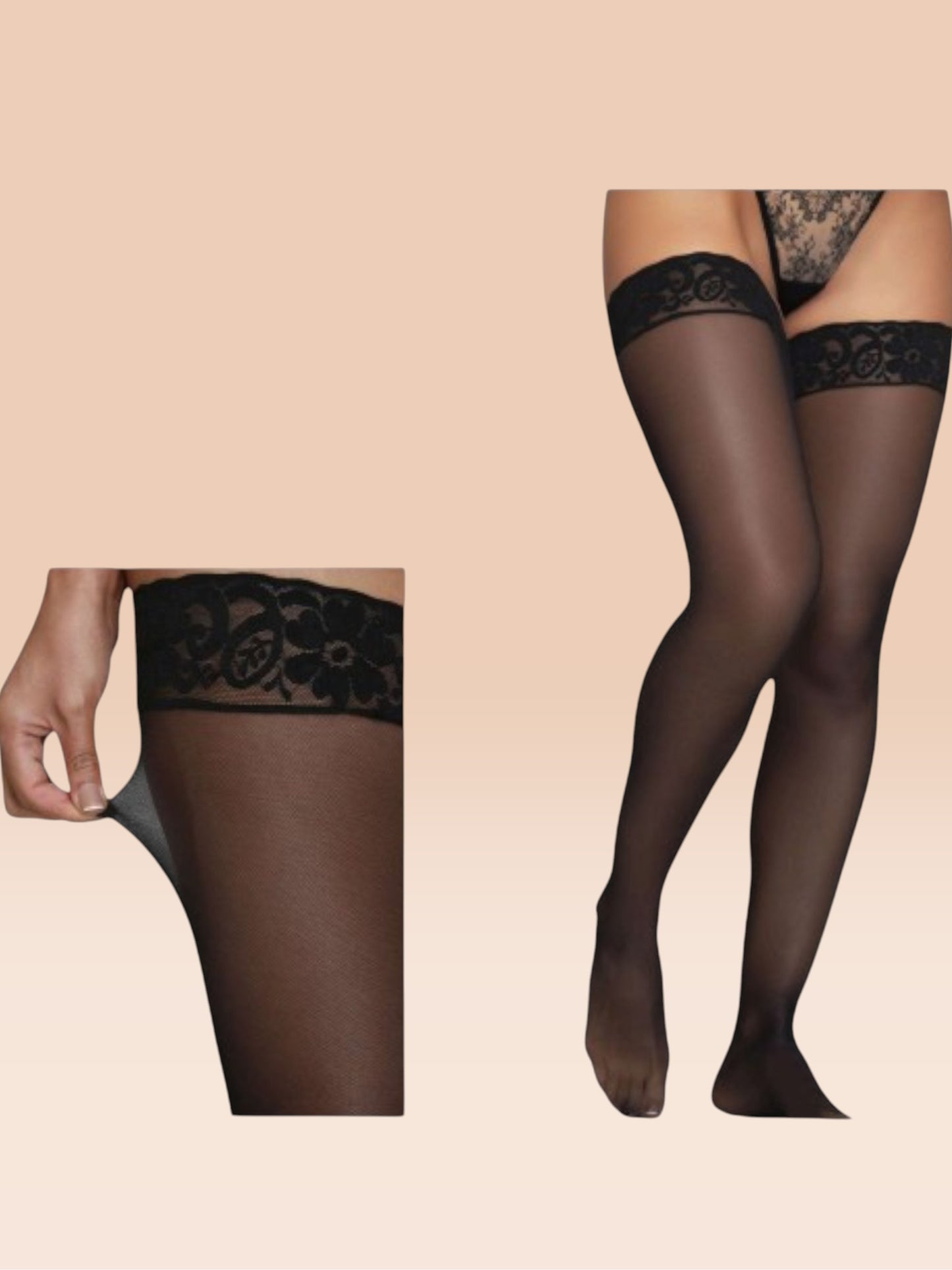 Media Lady Grey Mallatex Negro