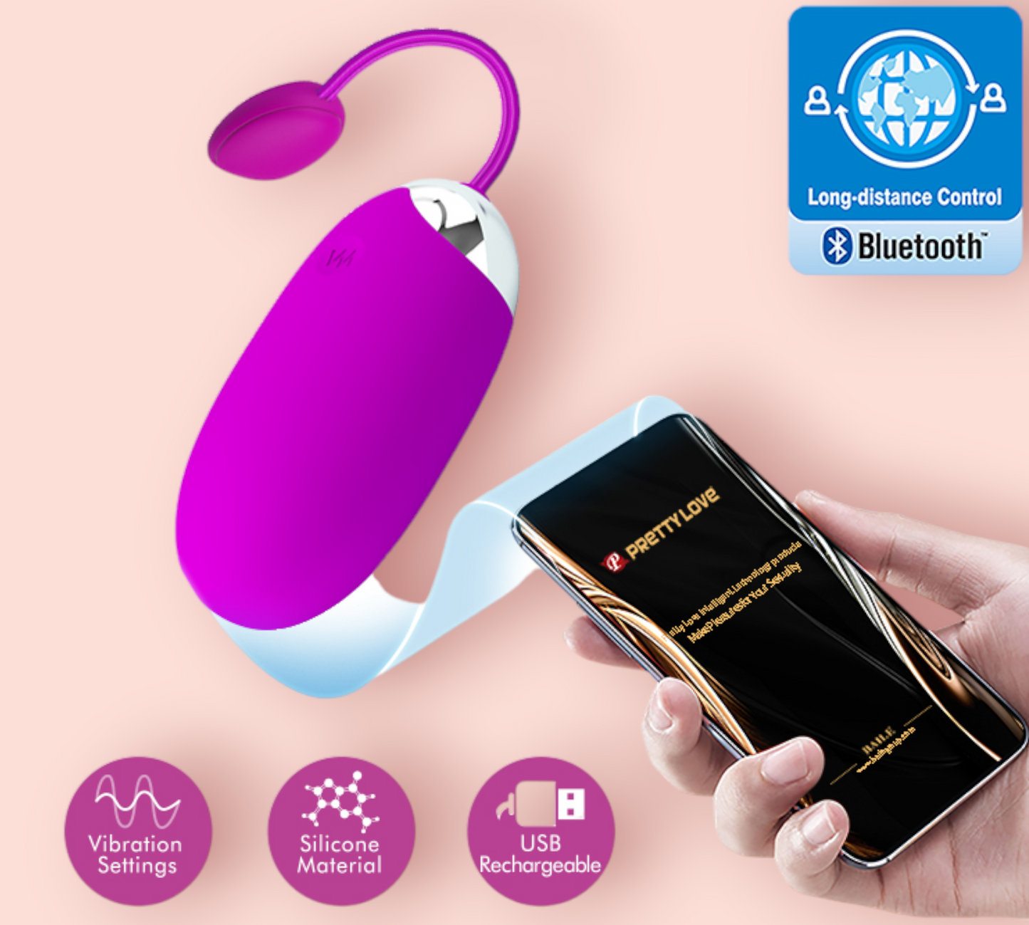 Huevo Vibrador con APP Abner
