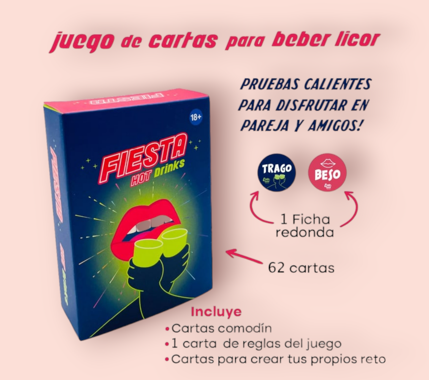 Juego de Cartas Fiesta Hot Drinks