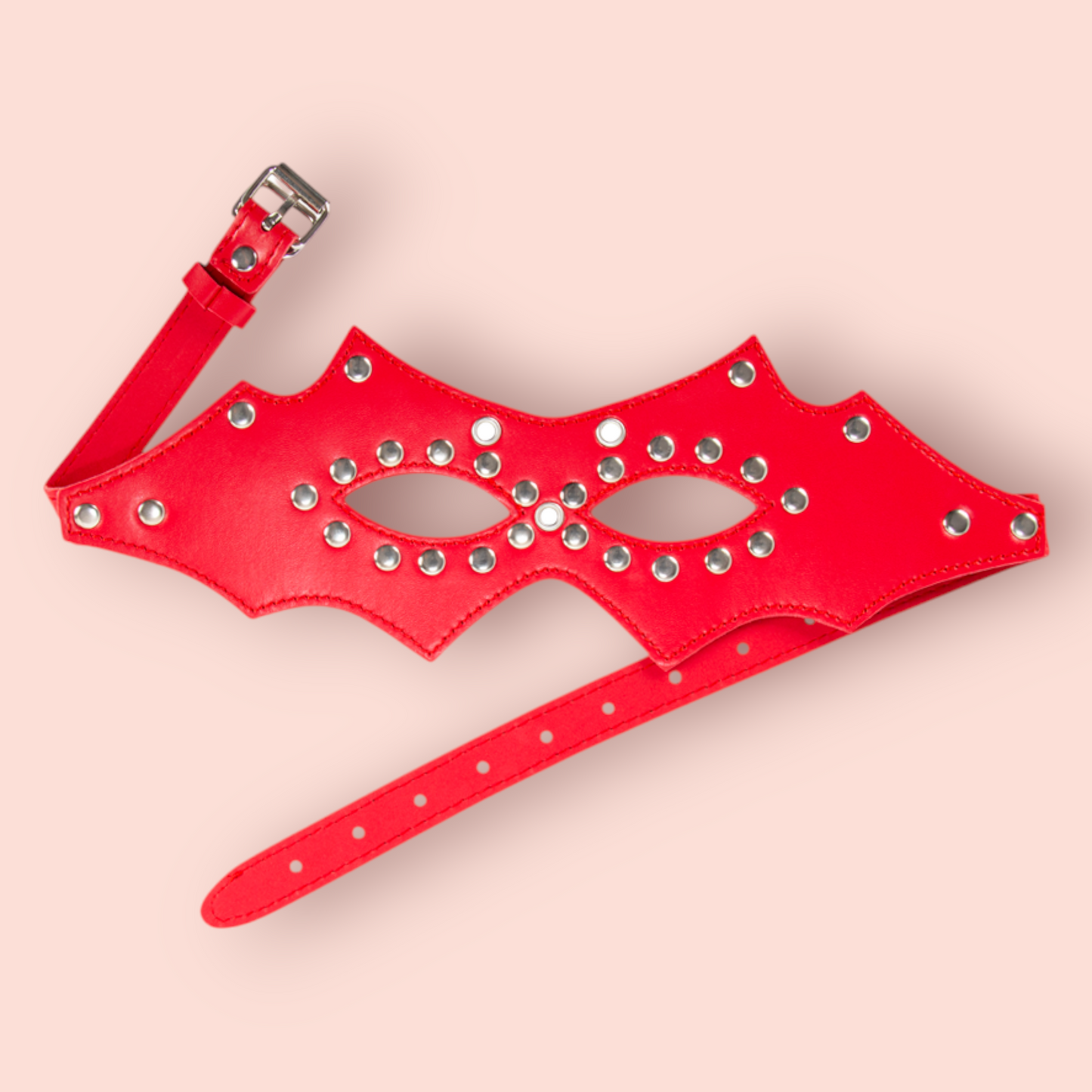 Antifaz Studded Red