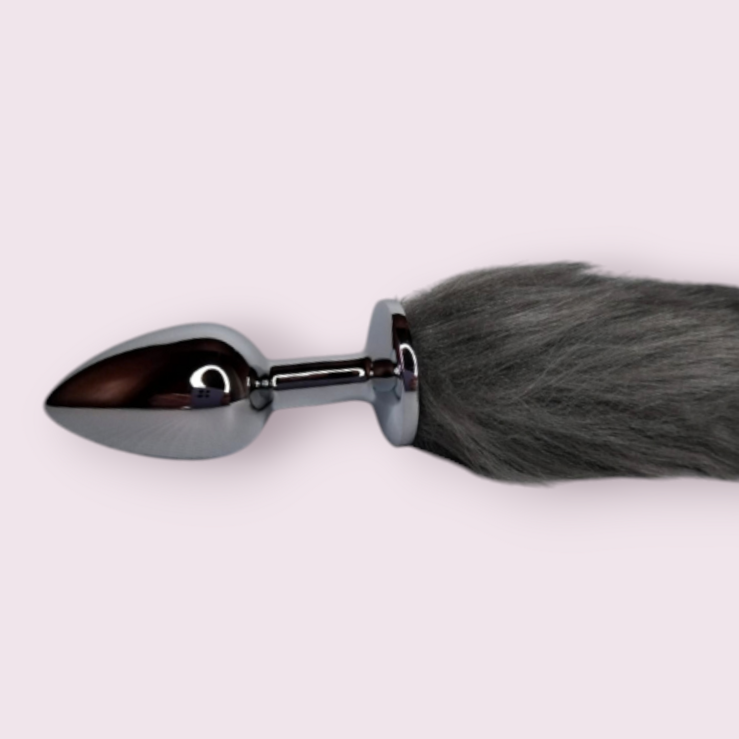 Plug Cola de Zorro Gris Talla S