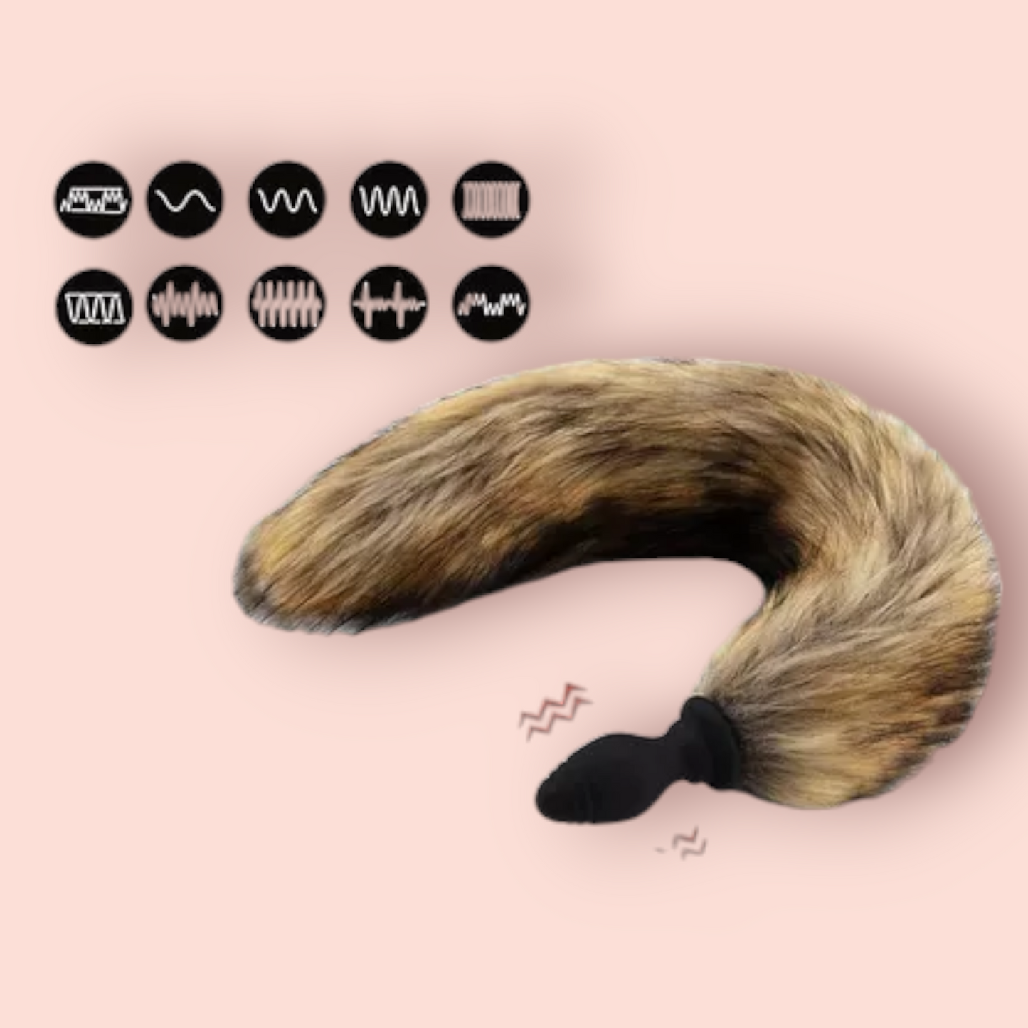 Plug Cola De Zorro Con Vibración