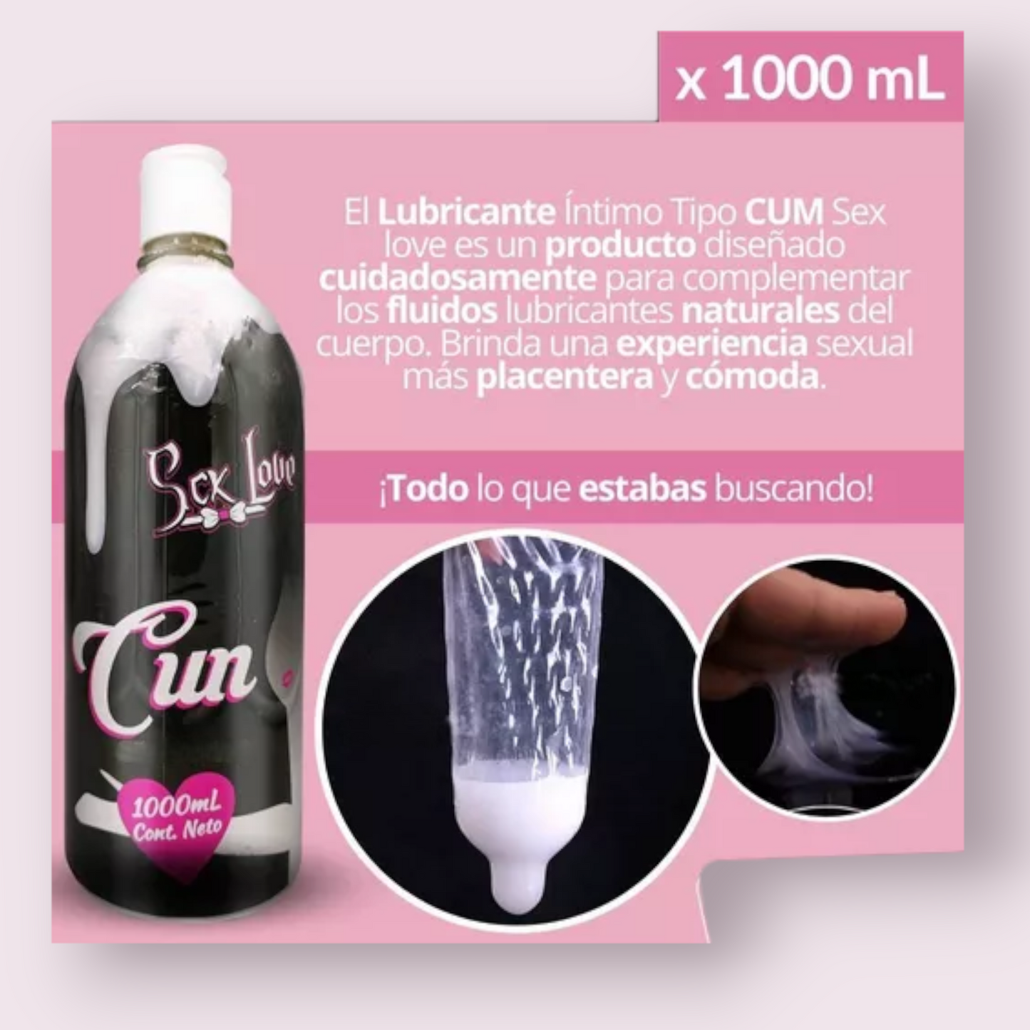 Lubricante Intimo Cum 1000 ml