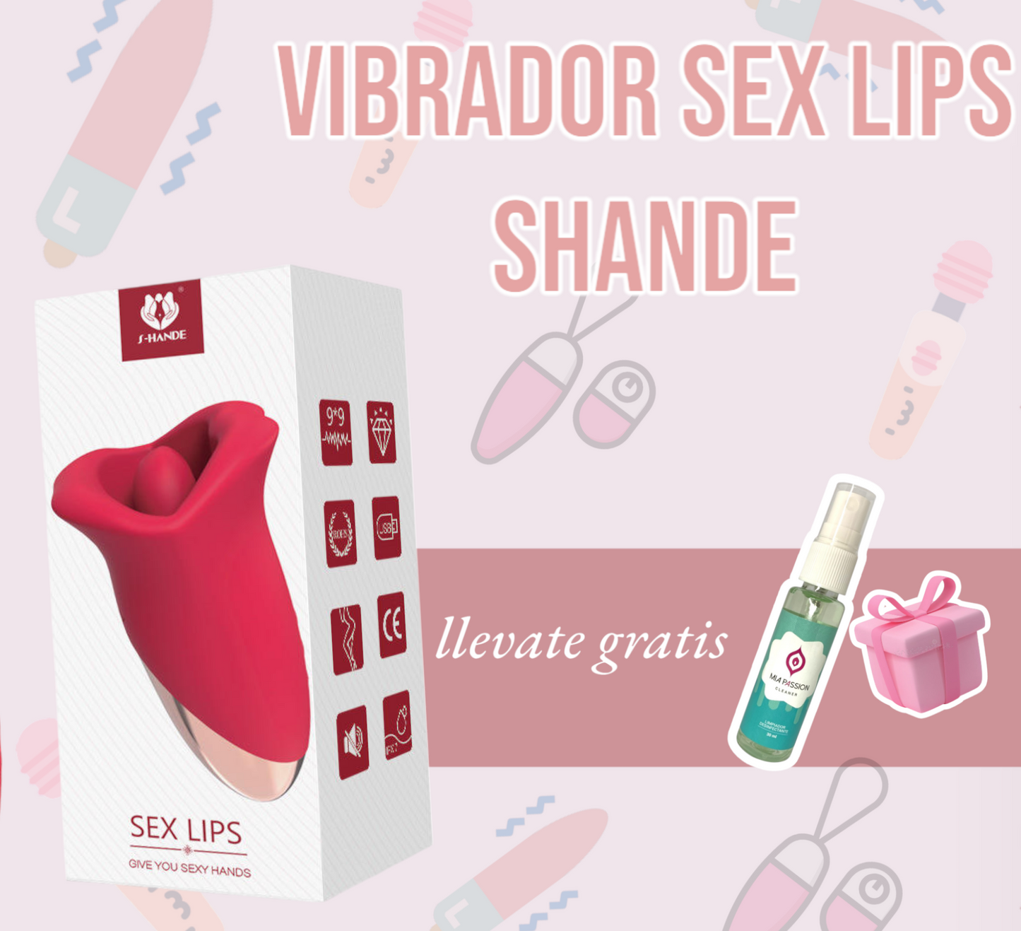 Vibrador Sex Lips Shande