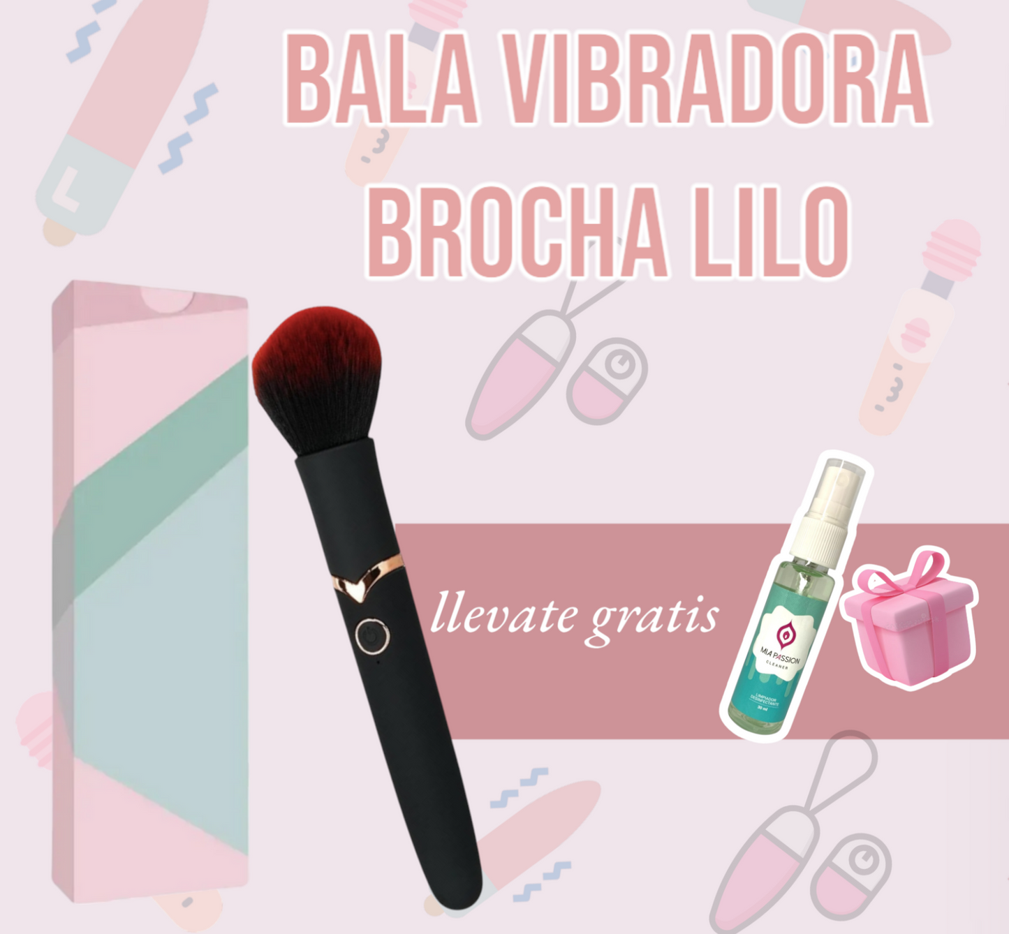 Bala Vibradora Brocha Lilo