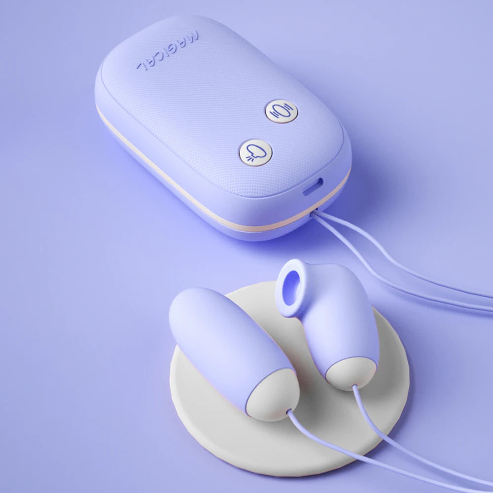 Huevo Vibrador con Succionador Magic Box Lilo