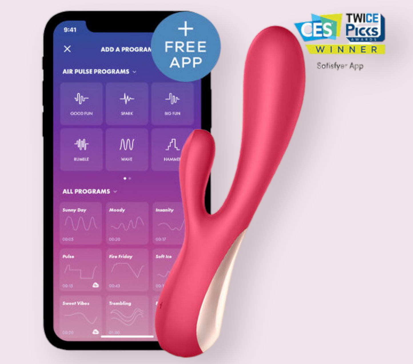Vibrador Satisfyer Mono Flex Blanco con APP