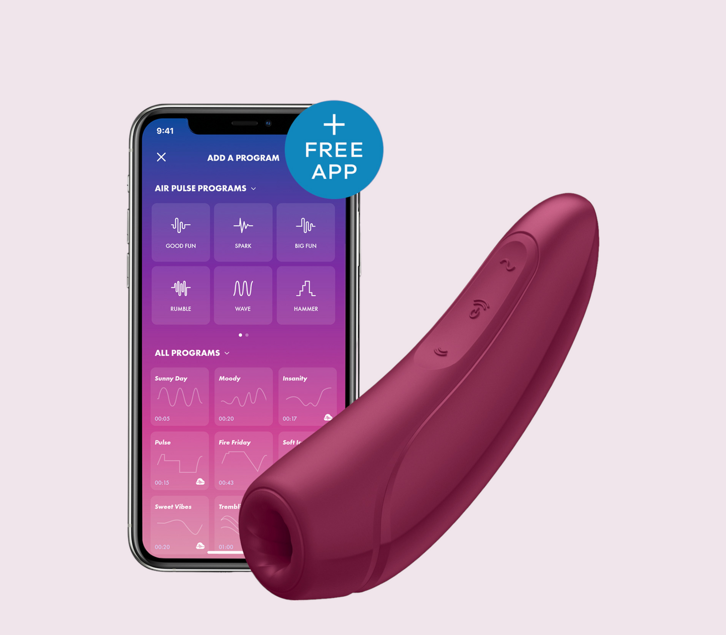 Succionador Satisfyer Curvy 1 con App