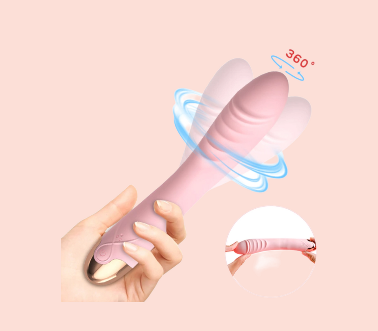 Vibrador Rotador 360° we love 19 cm Lilo