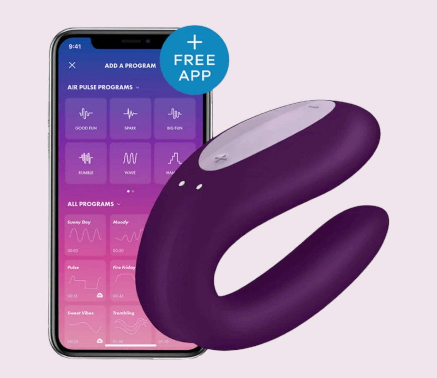Satisfyer Double Joy Morado