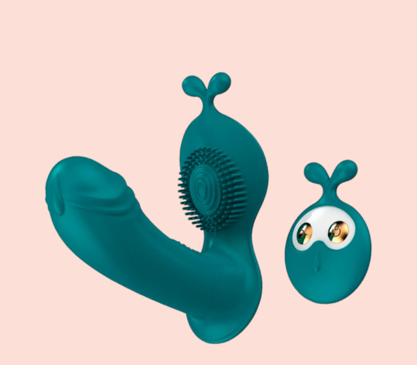 Vibrador doble Carita con Control Remoto Lilo