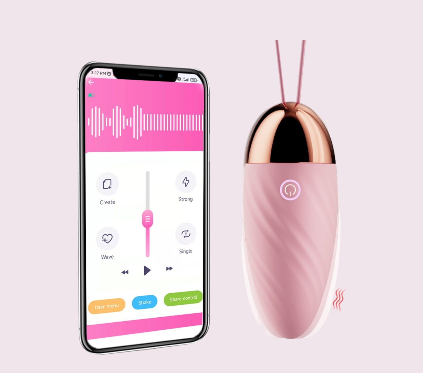 Huevo Vibrador Con Aplicacion Lilo