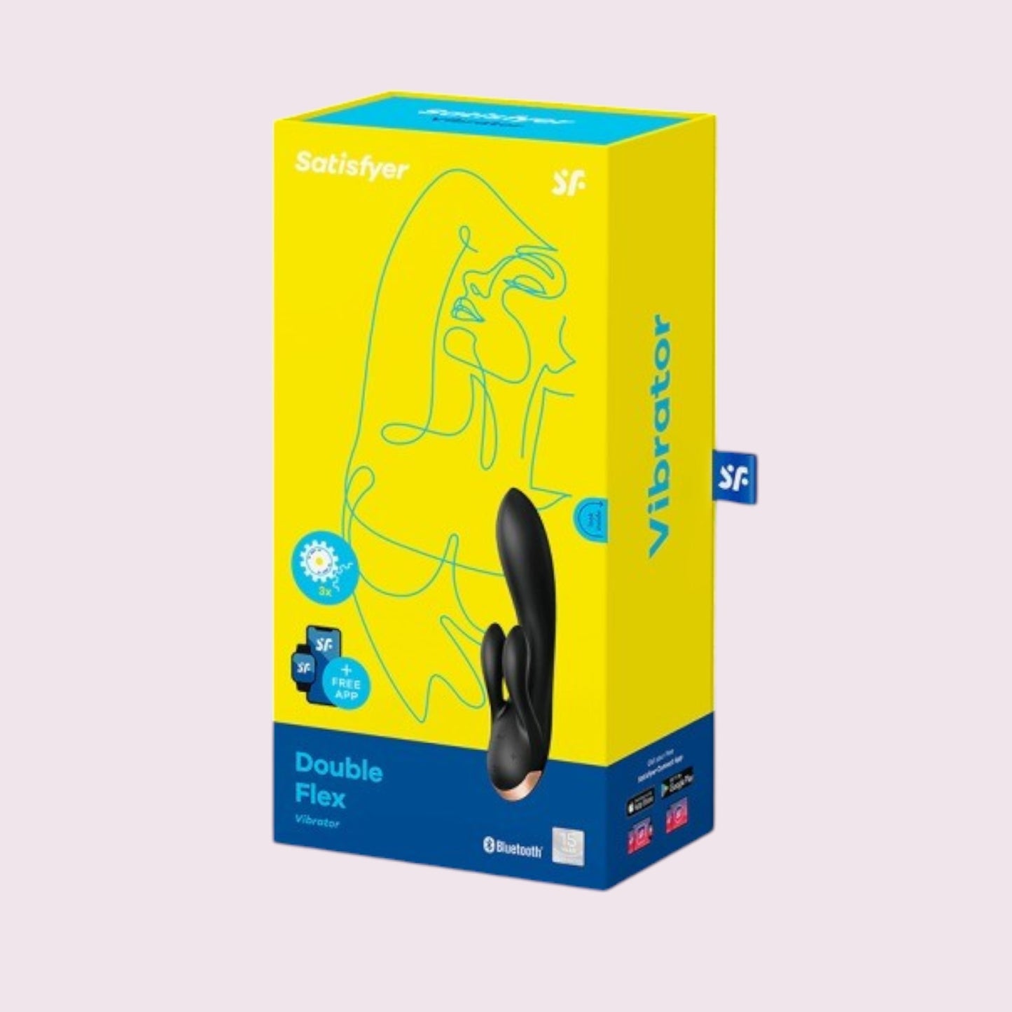 Vibrador Satisfyer Double Flex con App Negro