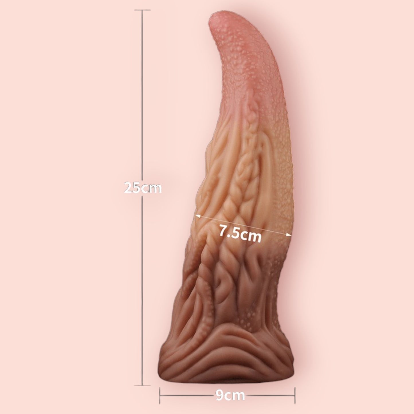 Dildo Dual Layered Tonque 25 cm