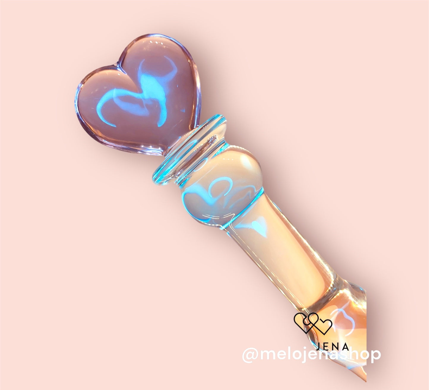 Dildo Vidrio Corazón 20 cm