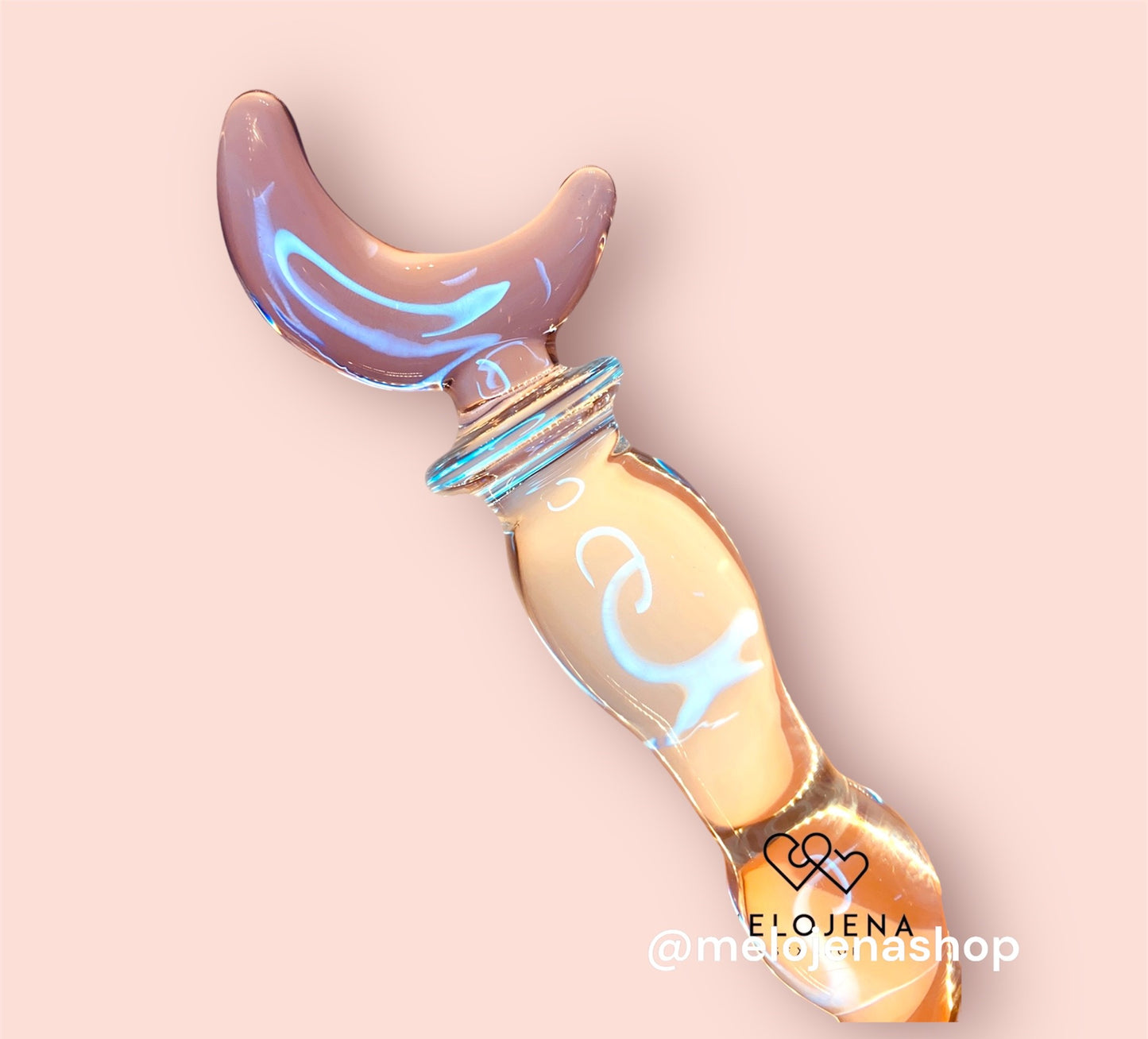 Dildo Vidrio Luna 20 cm