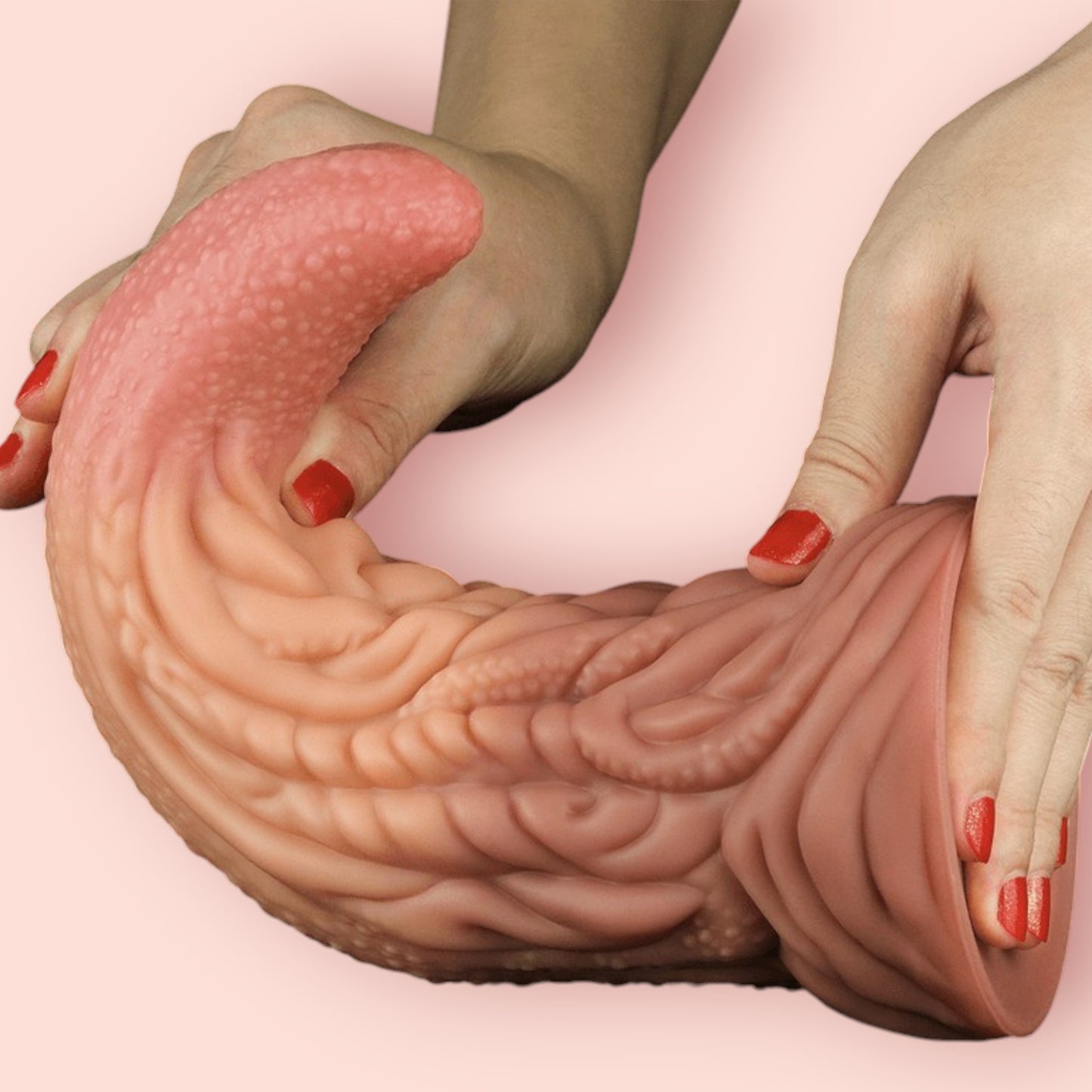 Dildo Dual Layered Tonque 25 cm