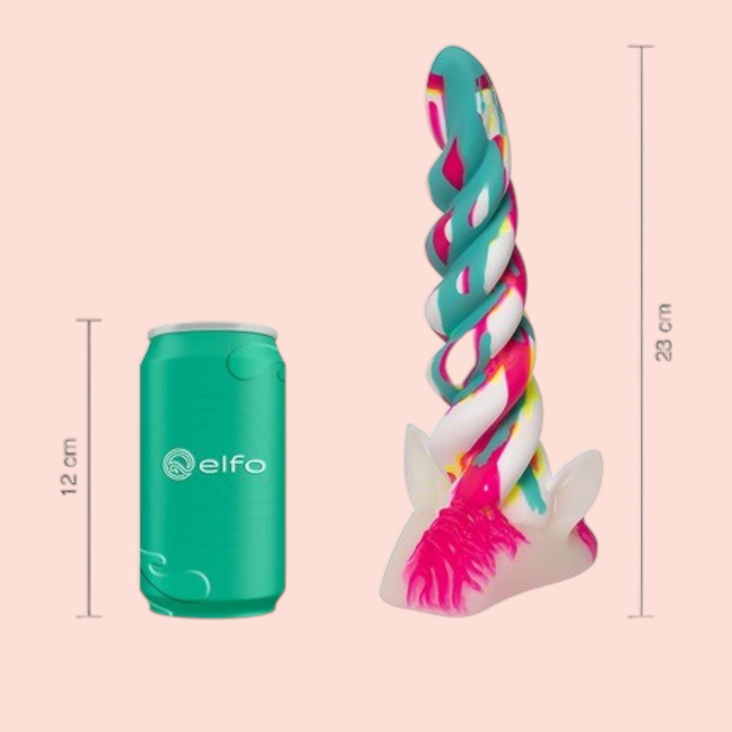 Dildo Dickornio Mediano Rainbow Elfo