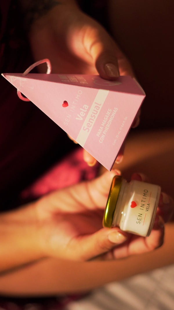 Vela Sensual para Masajes con Feromonas