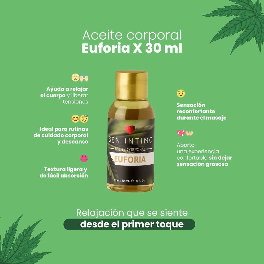Aceite Euforia X 30 Ml Sen Intimo