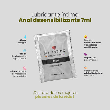 Lubricante Anal Sachet X 7 Ml Sen Intimo