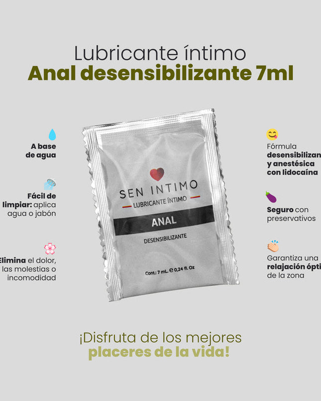 Lubricante Anal Sachet X 7 Ml Sen Intimo