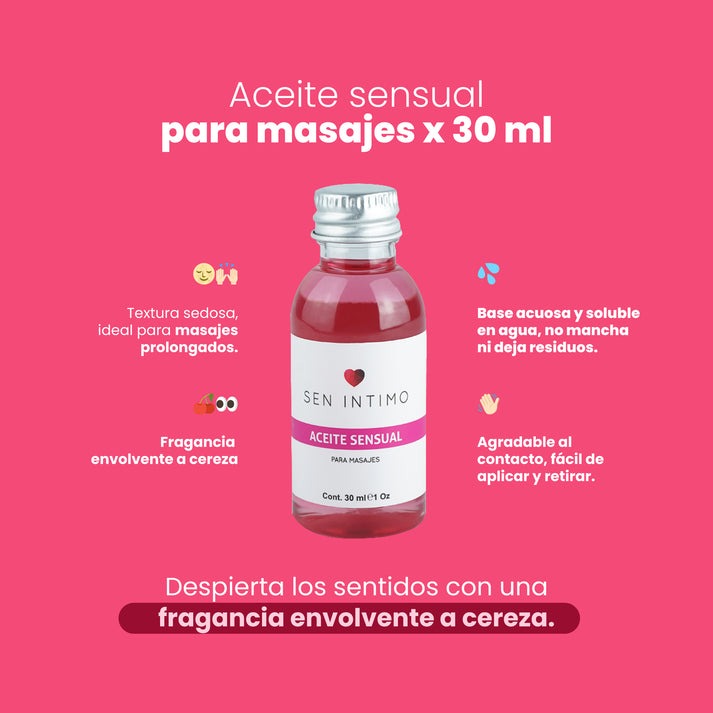 Aceite sensual Para Masajes X 30 Ml Sen Intimo