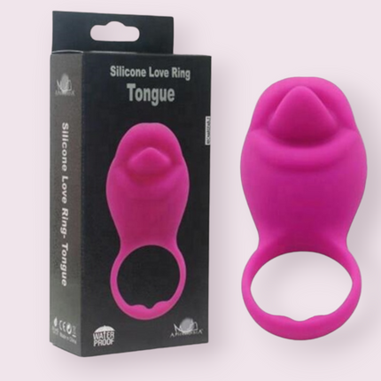 Anillo Vibrador Tongue Recargable