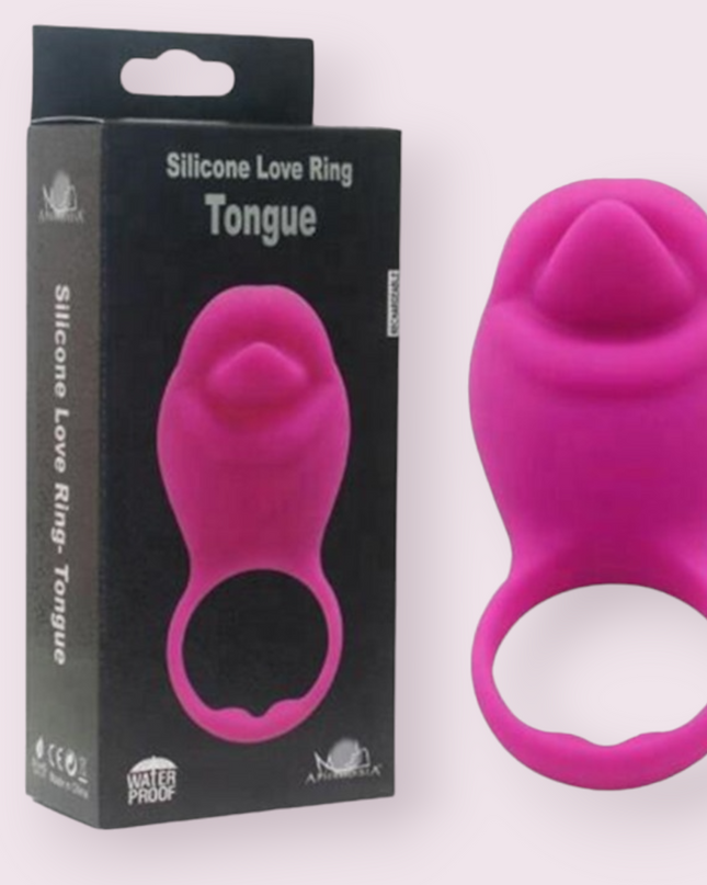 Anillo Vibrador Tongue Recargable