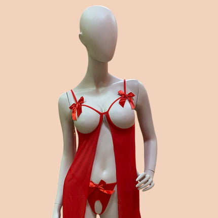 Baby Doll Rojo Nipple Be1138-Rdo