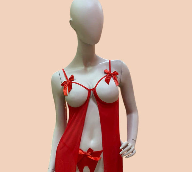 Baby Doll Rojo Nipple Be1138-Rdo