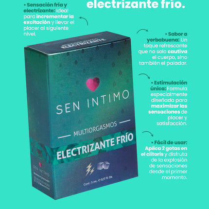 Multiorgasmos Electrizante Frío X 5 ml