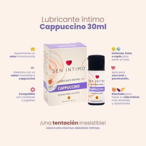 Lubricante Caliente Cappuccino 30ml Sen Intimo