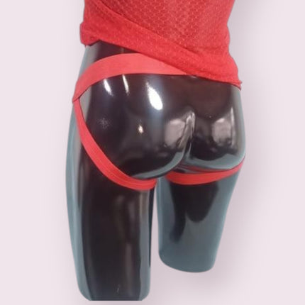 Suspensorio Cedrus Charol Rojo Talla M