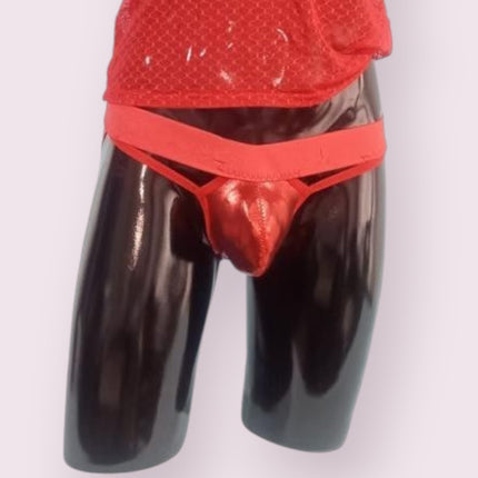 Suspensorio Cedrus Charol Rojo Talla M