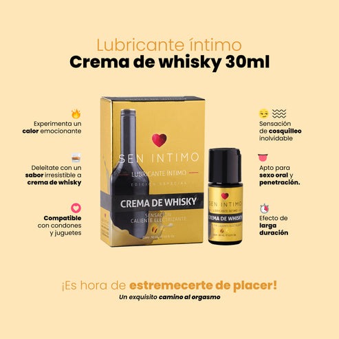 Lubricante Caliente Electrizante 30 ml Crema de whisky