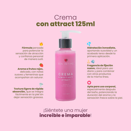 Crema Humectante con Pheromonas 125ml Sen intimo