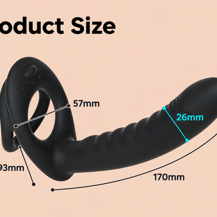 Anillo Doble Penetracion Anal Plug Control