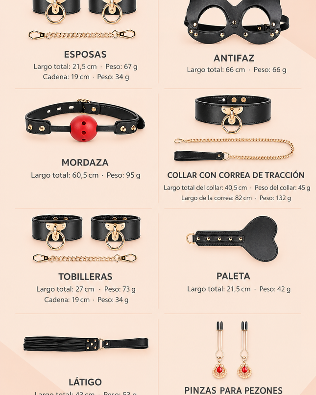 Set Premium Bdsm Con Maletin De Lujo