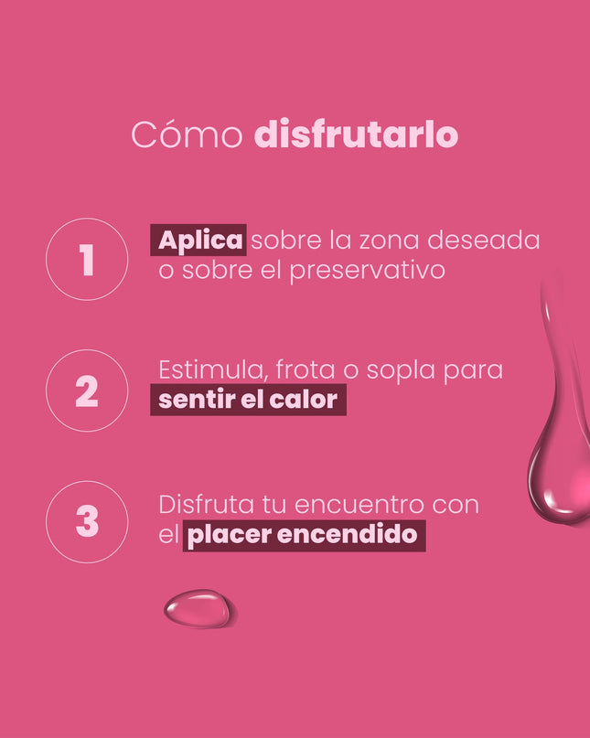 Lubricante Íntimo Caliente con Sabor a Cereza 30 ml – Sen Íntimo