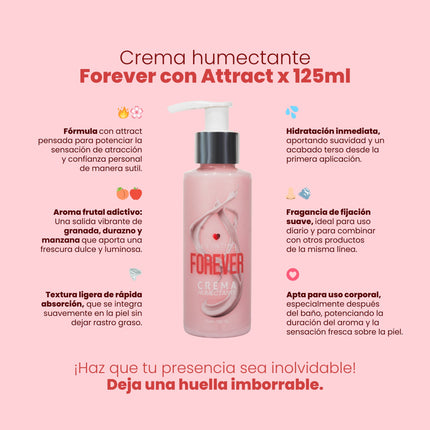 Crema Humectante Forever con Attract 125ml – Sen Íntimo