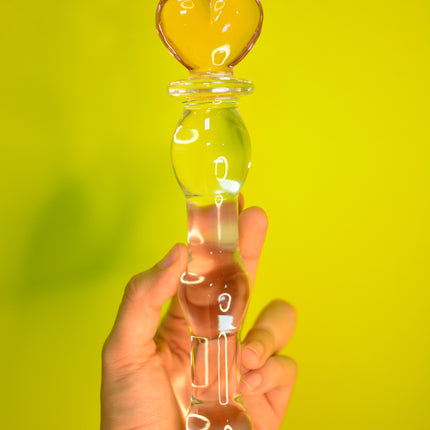 Dildo Vidrio Corazón 20 cm